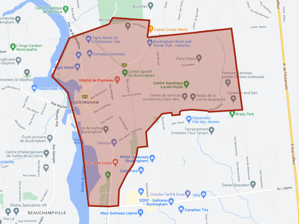 Interruption ou baisse de la pression du réseau d’aqueduc dans le secteur Buckingham